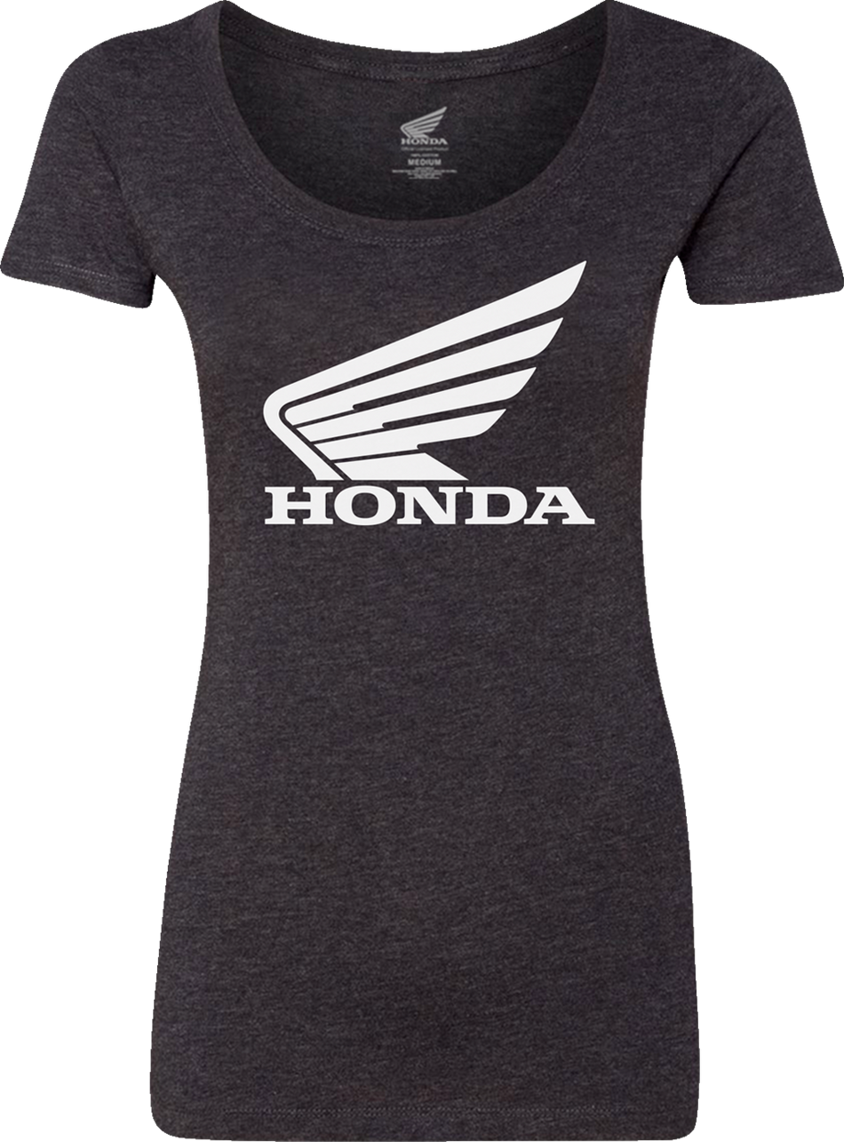 HONDA APPAREL Women's Honda Wing T-Shirt - Black - Large NP21S-L3030-L