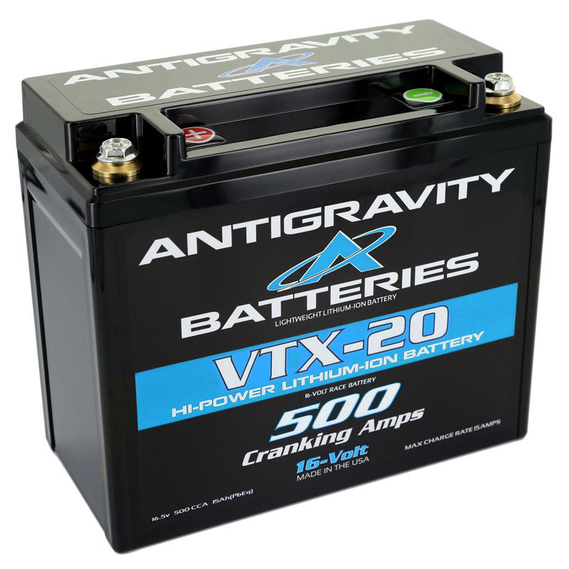 Antigravity Spezialspannung YTX12 Gehäuse 16V Lithiumbatterie - Minuspol links AG-VTX-20-L