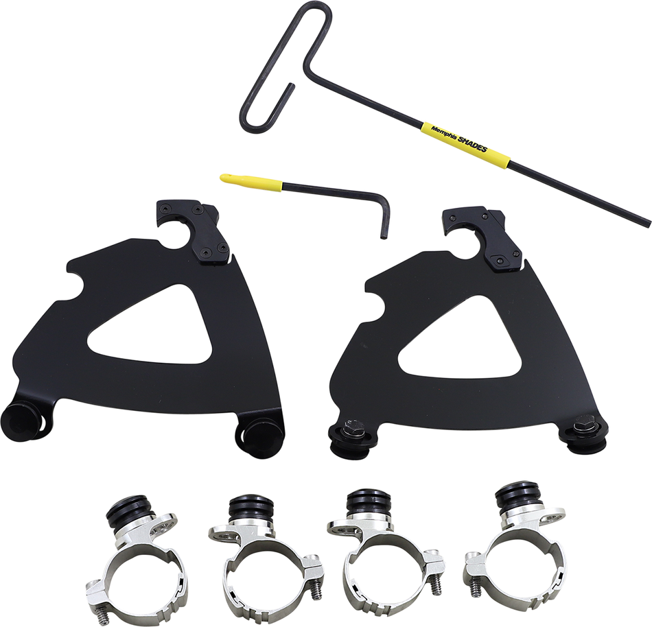 MEMPHIS SHADES Road Warrior Trigger-Lock Mounting Kit - Black - XL MEB2064