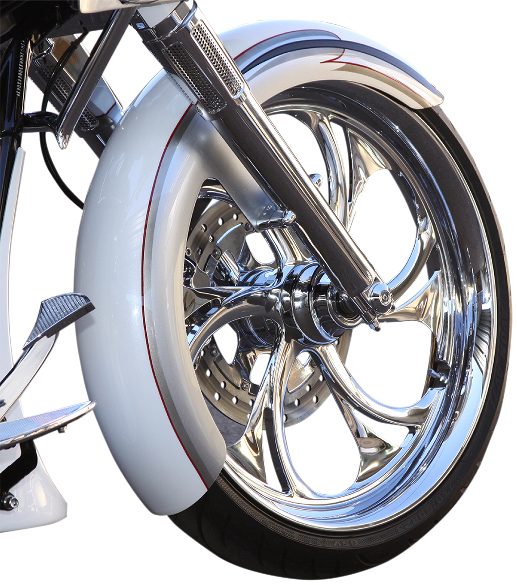 PAUL YAFFE BAGGER NATION Thicky Front Fender - 23" Wheel - With Satin Spacers PYO:THICKY23-13E-S