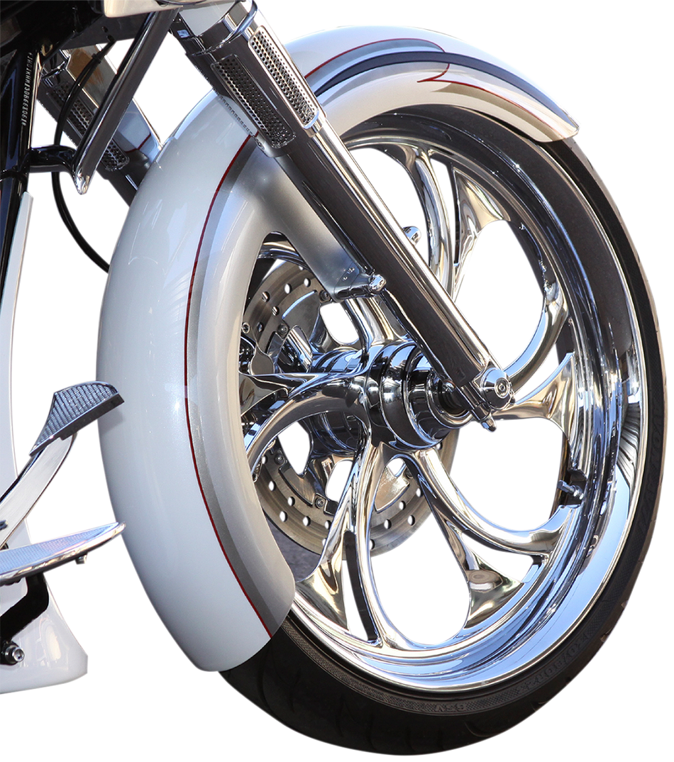 PAUL YAFFE BAGGER NATION Thicky Front Fender - 21" Wheel - With Satin Spacers PYO:THICKY21-13E-S