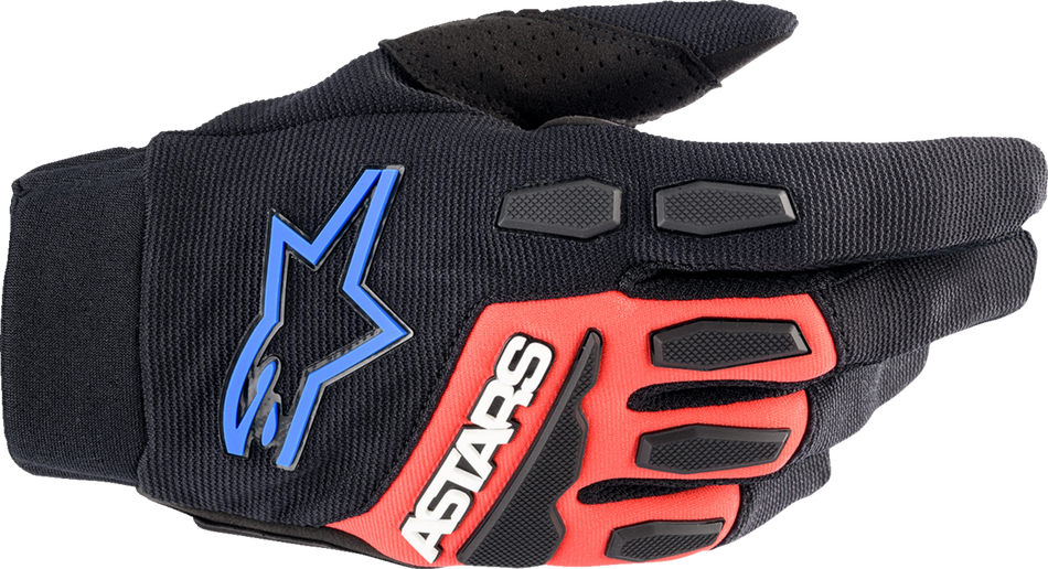 ALPINESTARS Full Bore XT Gloves - Black/Bright Red/Blue - Medium 3563623-1317-M