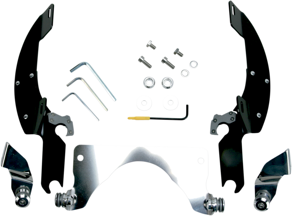 MEMPHIS SHADES Batwing Trigger Lock Mounting Kit - C90/T - Black MEK1919