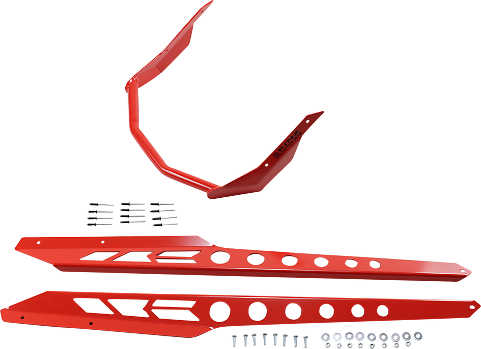 SKINZ PROTECTIVE GEAR Rear Bumper - Ski-Doo 165" - Red SDRB465-RD