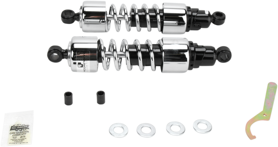 PROGRESSIVE SUSPENSION Shocks - 412 Cruiser Series - Chrome - 13" - Heavy Duty 412-4222C