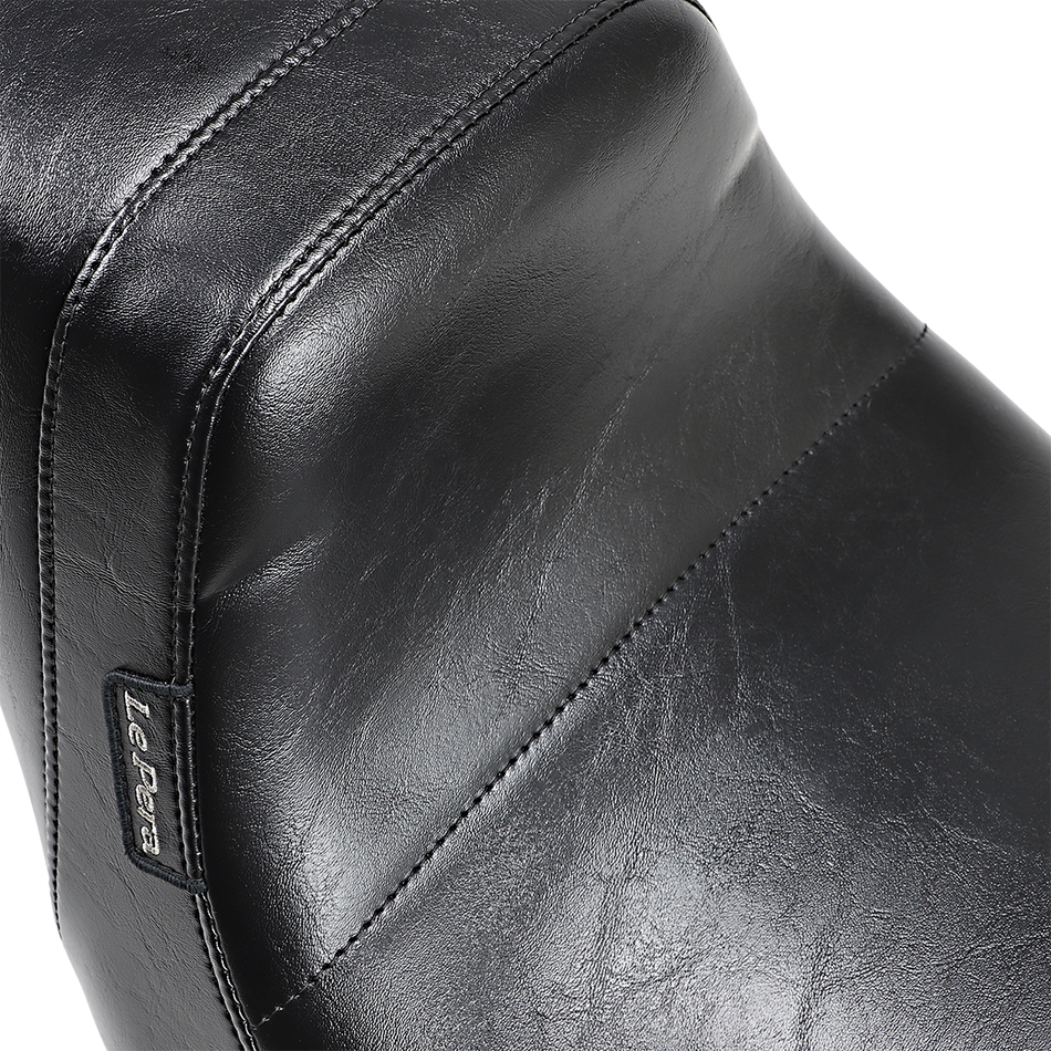 LE PERA Daytona 2-Up Seat - Without Backrest - Smooth - Black - FLFB LYO-543S