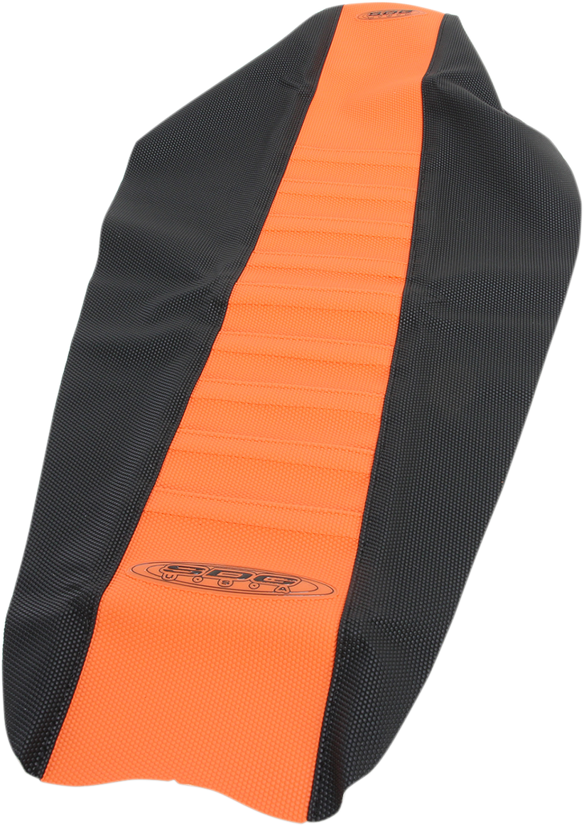 SDG Pleated Seat Cover - Orange Top/Black Sides 96358OK