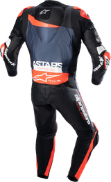 ALPINESTARS GP Plus v4 Lederkombi - Schwarz/Rot Fluo/Blau - US 38 / EU 48 3150523135748