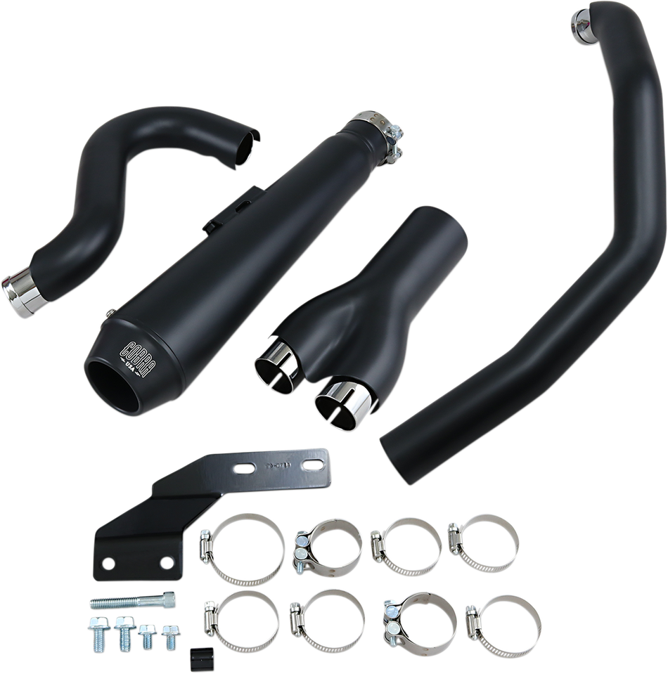 COBRA El Diablo Exhaust - Black - '12-'17 Softail N/F FXSB/FXSE MODELS 6483B