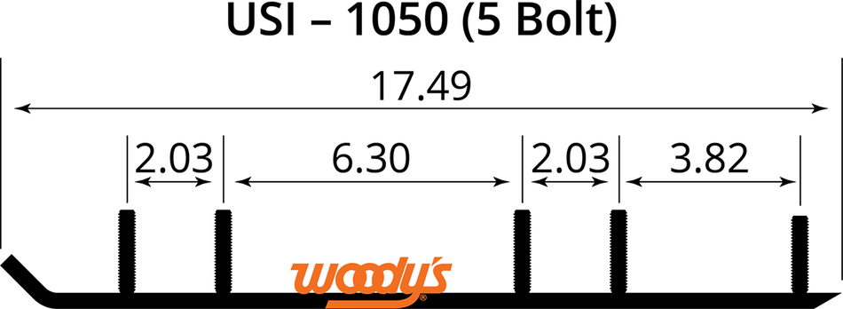 WOODY'S Extender Trail III Flat-Top Runner ESI3-1050