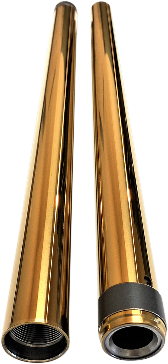 PRO-ONE PERF.MFG. Fork Tube - Gold - 39 mm - 24.25" Length 105020G