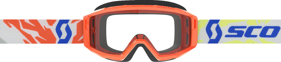 SCOTT Youth Primal Goggles - Orange - Clear 4030260036043