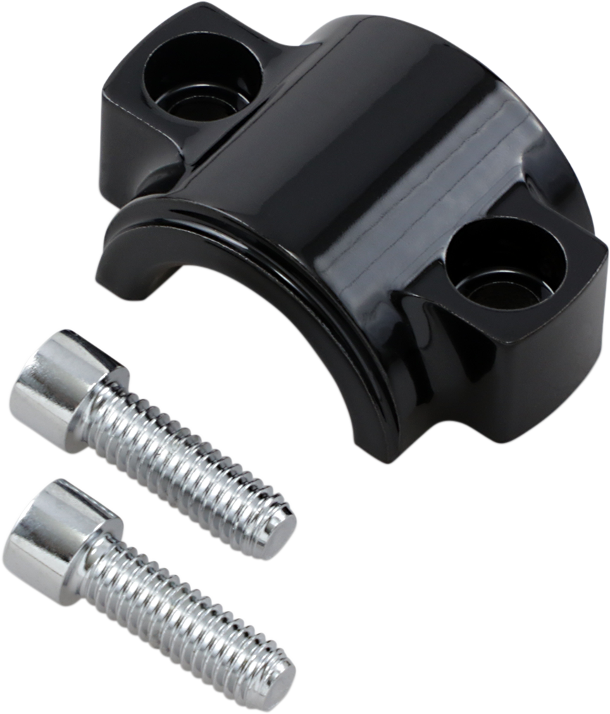 KLOCK WERKS Lower Fork Leg/Axle Cap - Black KWS-01-0010-B