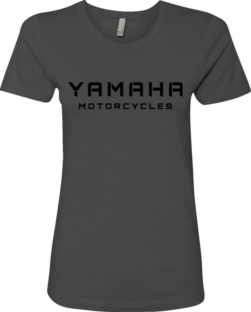 YAMAHA APPAREL Women's Yamaha Motorcycles T-Shirt - Charcoal Black - Small NP21S-M3137-S