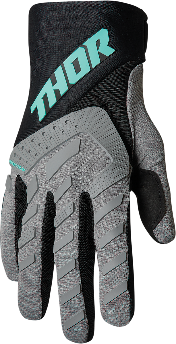 THOR Youth Spectrum Handschuhe - Grau/Schwarz/Mint - Klein 3332-1599 