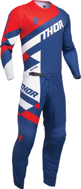 THOR Youth Sector Checker Jersey - Navy/Red - XS 2912-2425