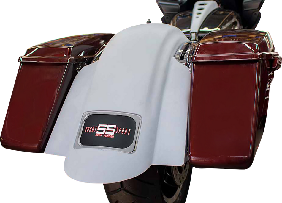 PAUL YAFFE BAGGER NATION Short Rear Fender - Sport - With Black Plate Frame - Touring PYO:RF-SS-B