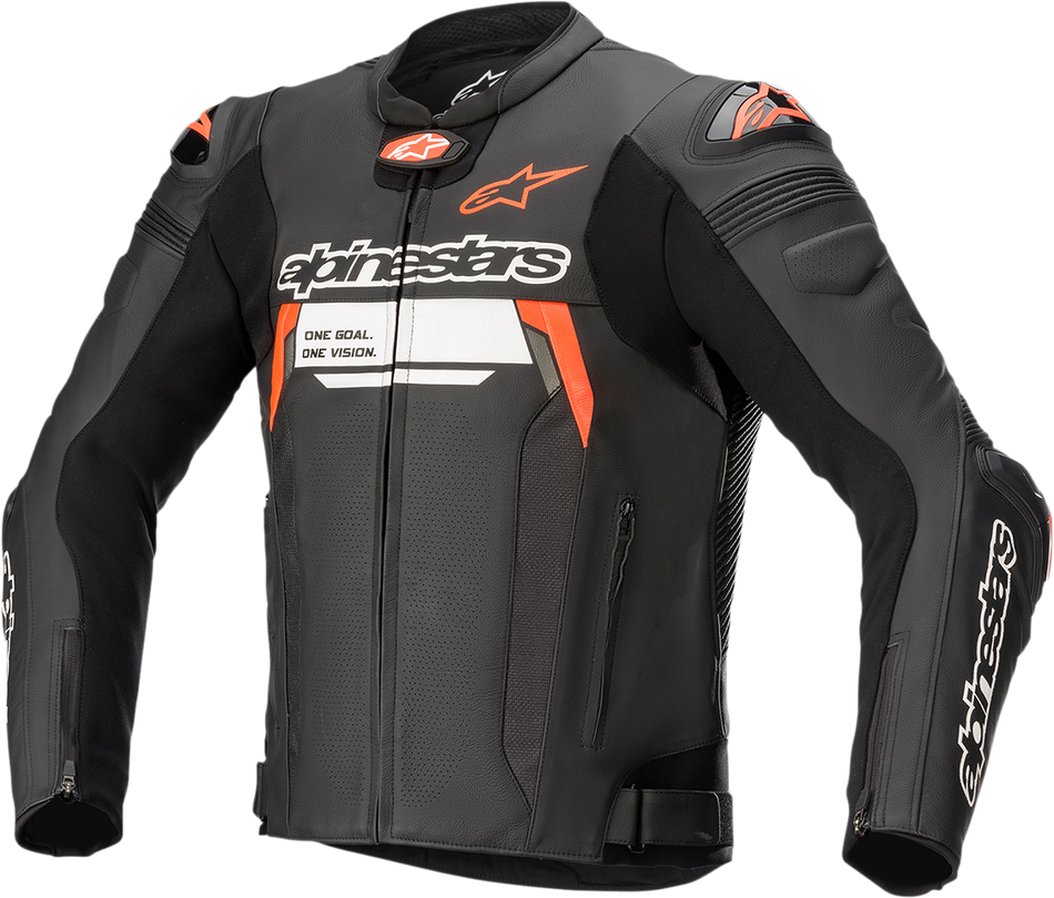 Chaqueta de cuero ALPINESTARS Missile Ignition v2 - Negro/Rojo/Blanco - US 46 / EU 56 3100222-1030-56 