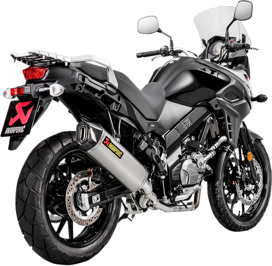 AKRAPOVIC Race Exhaust - Stainless Steel/Titanium V-Strom 650 2017-2024 S-S6R9-WT 1810-2571