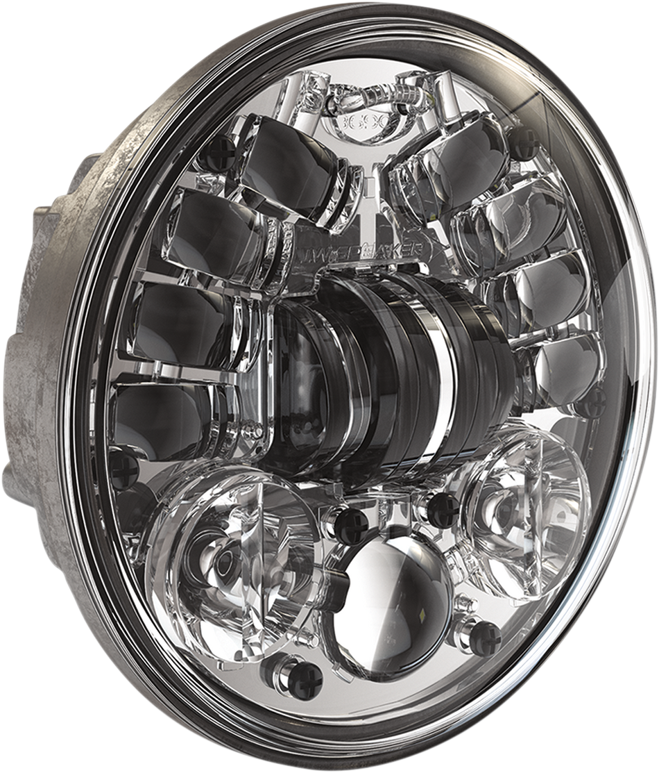 J.W. SPEAKER Adaptive 2 LED Headlight - 5-3/4" - Chrome 555101