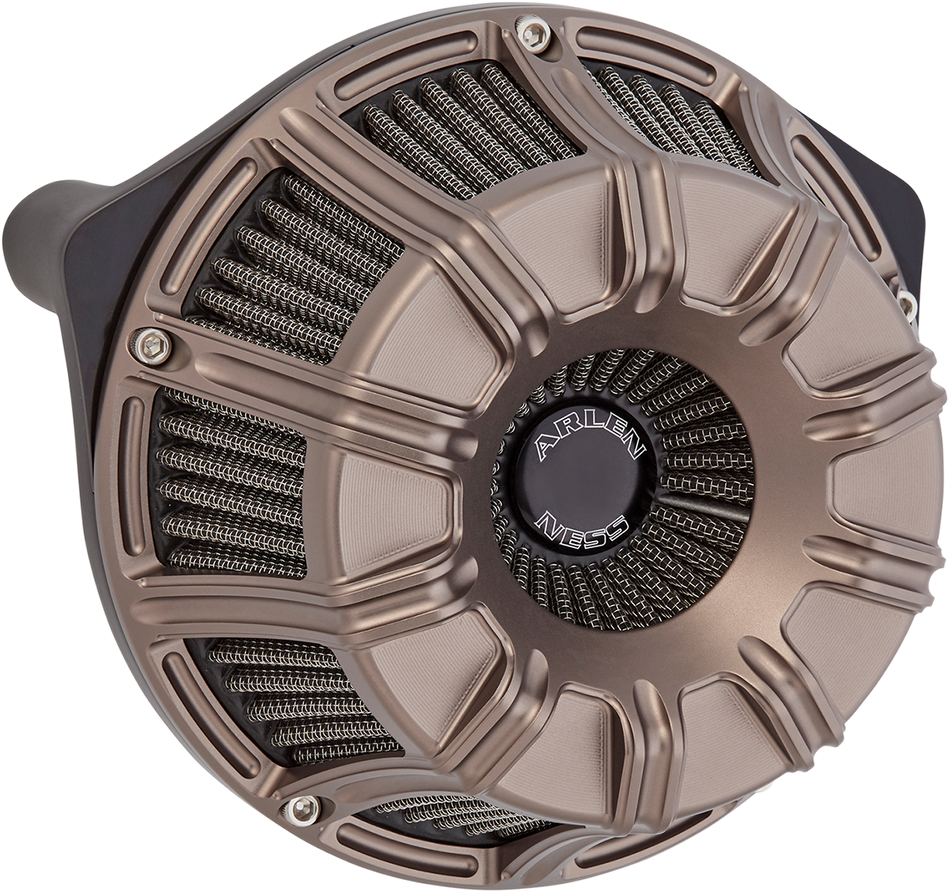 ARLEN NESS Inverted Sucker Air Cleaner - Titanium For '01-'17 Twin Cam Delphi EFI and '99-'06 Twin Cam CV carb models. 600-014