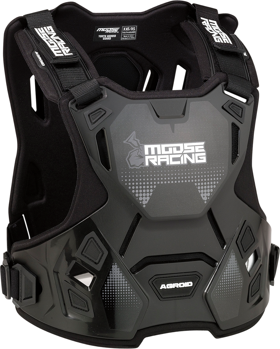 MOOSE RACING Youth Agroid™ Chest Guard - Black - 2XS/XS 2701-1115