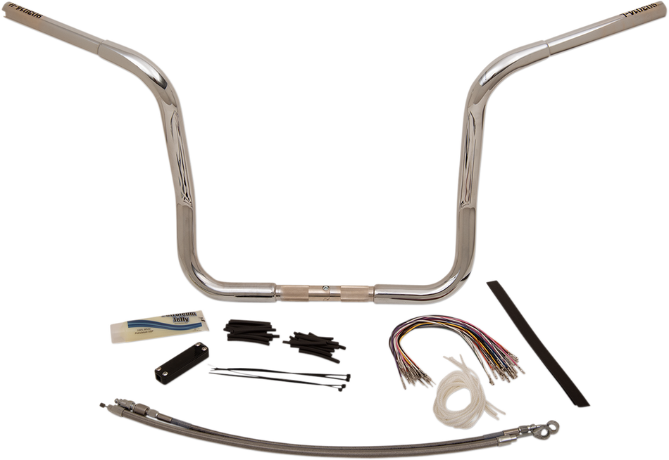 FAT BAGGERS INC. Handlebar Kit - Rounded Top - 14" - Chrome 909414