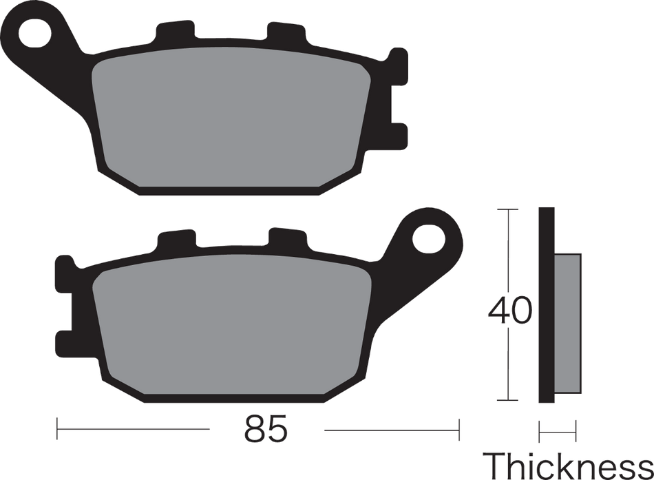 VESRAH Semi-Metallic Brake Pads - VD-163 VD-163