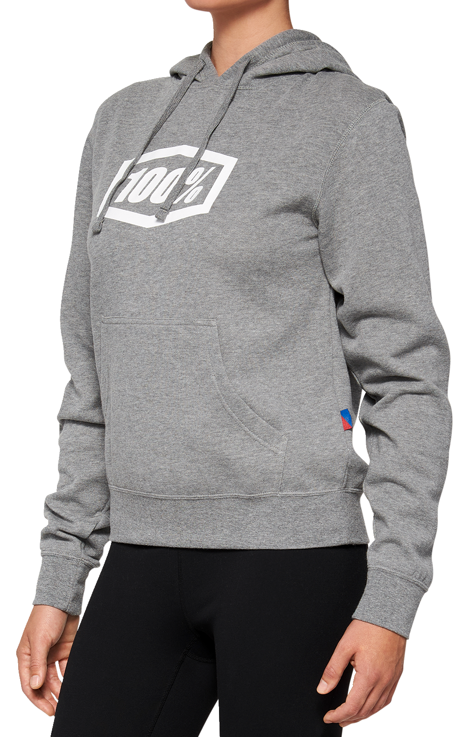 100% Women's Icon Hoodie - Heather Gray - Medium 20031-00005