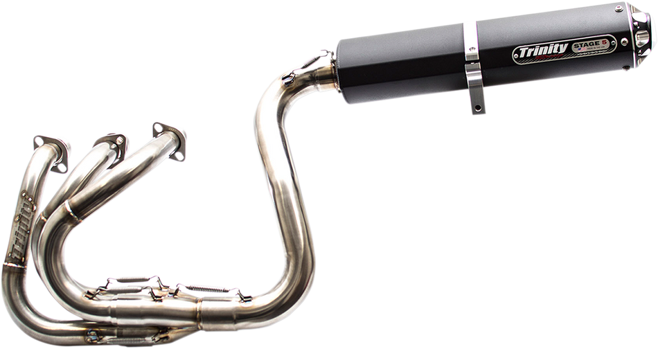 TRINITY RACING Stage 5 Exhaust System - Black TR-4155F-BK