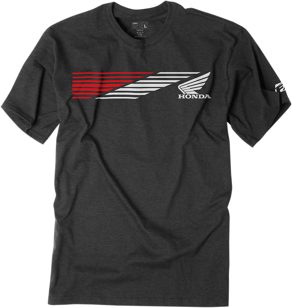 FACTORY EFFEX Honda Speed T-Shirt - Charcoal - Large 19-87304