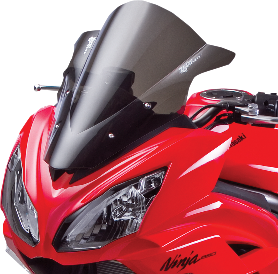 Zero Gravity Double Bubble Windscreen - Light Smoke - Ninja 650 16-207-02