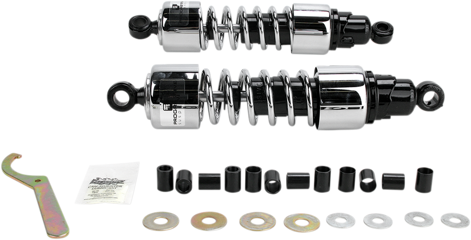 PROGRESSIVE SUSPENSION Shocks - 412 Cruiser Series - Chrome - 13" - Standard/Heavy Duty 412-4211C