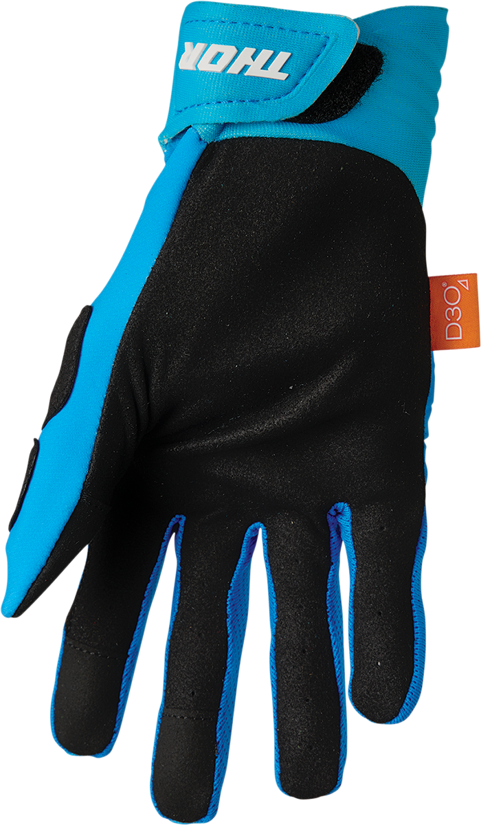 THOR Rebound Gloves - Blue/White - Medium 3330-6718