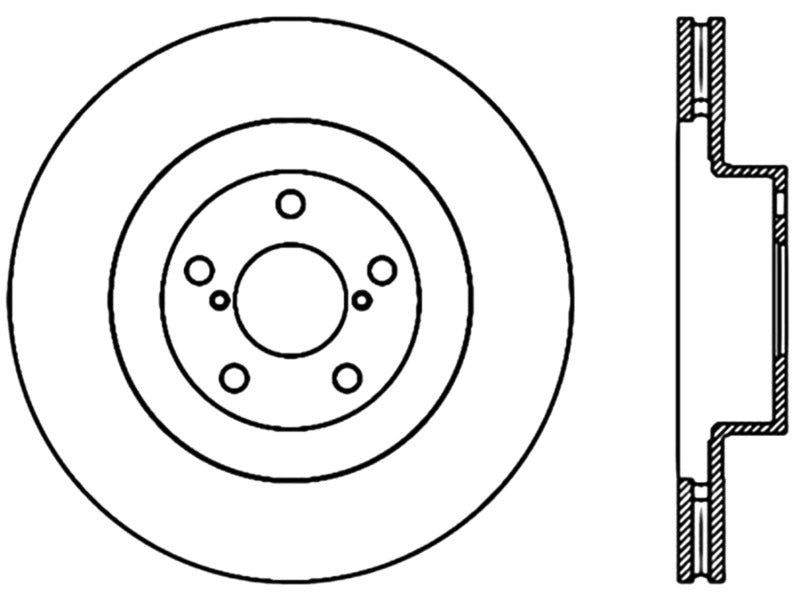 Stoptech 02-10 WRX Front CRYO-STOP Rotor 120.47018CRY