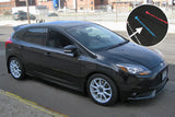 Rally Armor 13+ Ford Focus ST Black Mud Flap w/ Grey Logo MF27-UR-BLK/GRY