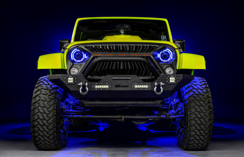 ORACLE Lighting 07-18 Jeep Wrangler JK Oculus 7in. ColorSHIFT Bi-LED Projector Headlights 5876-504