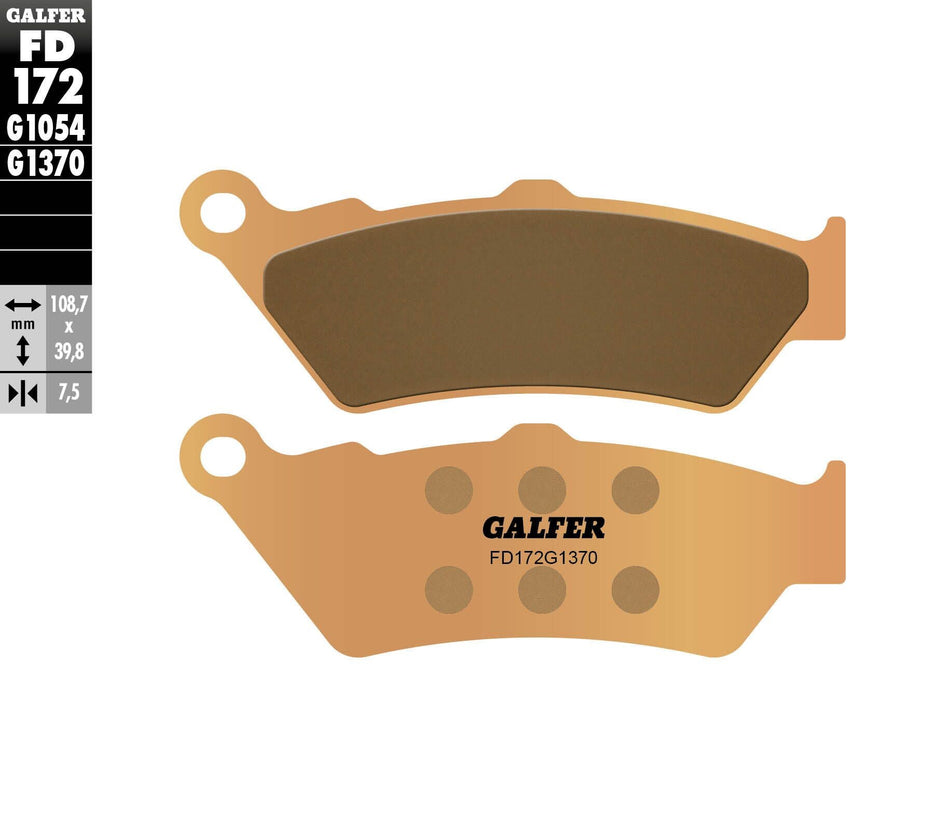 GALFER Brake Pads Sintered Fd172g1370 FD172G1370