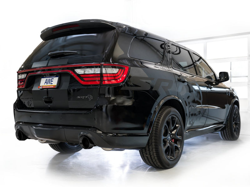 AWE Tuning 18-23 Dodge Durango SRT & Hellcat Touring Edition Exhaust - Diamond Black Tips 3015-33952