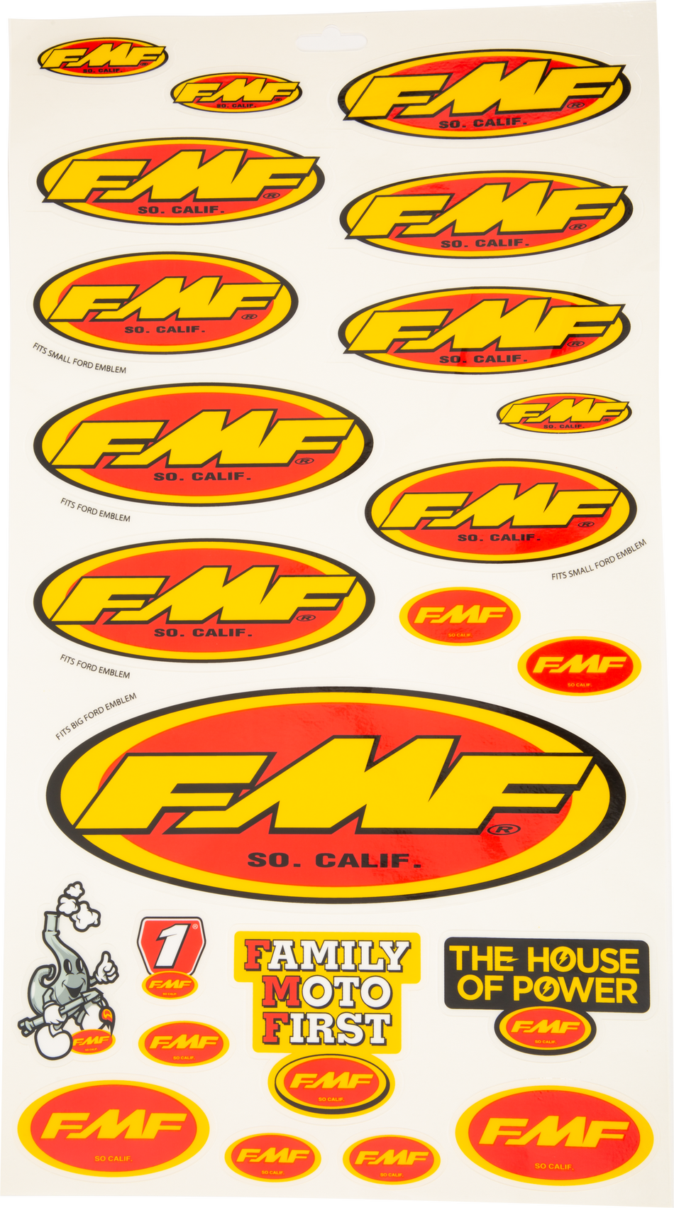 FMF Assorted Sticker Sheet 014800