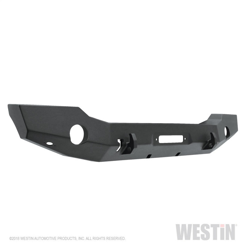 Westin 18-20 Jeep Wrangler JL WJ2 Full Width Front Bumper - Textured Black 59-80105