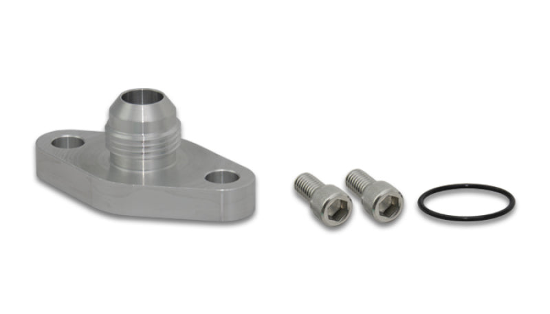 Vibrant Aluminum Oil Drain Flange w/ -10AN Male for Garrett GT3788/4088/94 /4202/94 /4508/ 4708/18 19877
