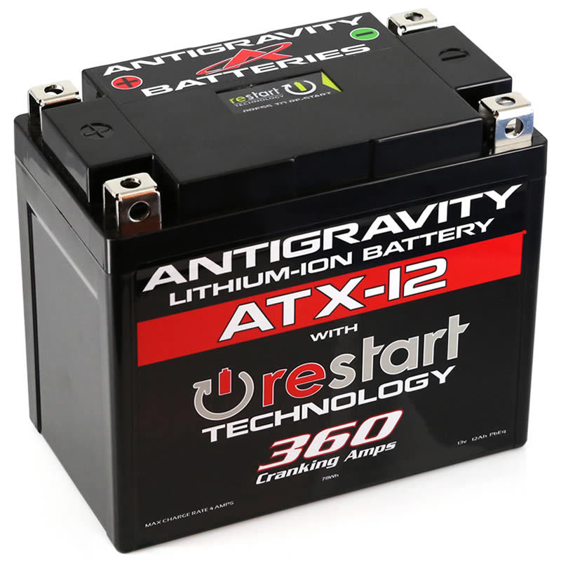 Antigravity YTX12 Lithium Battery w/Re-Start AG-ATX12-RS