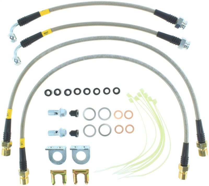 StopTech 12-14 Ford Raptor Stainless Steel Rear Brake Lines 950.61516