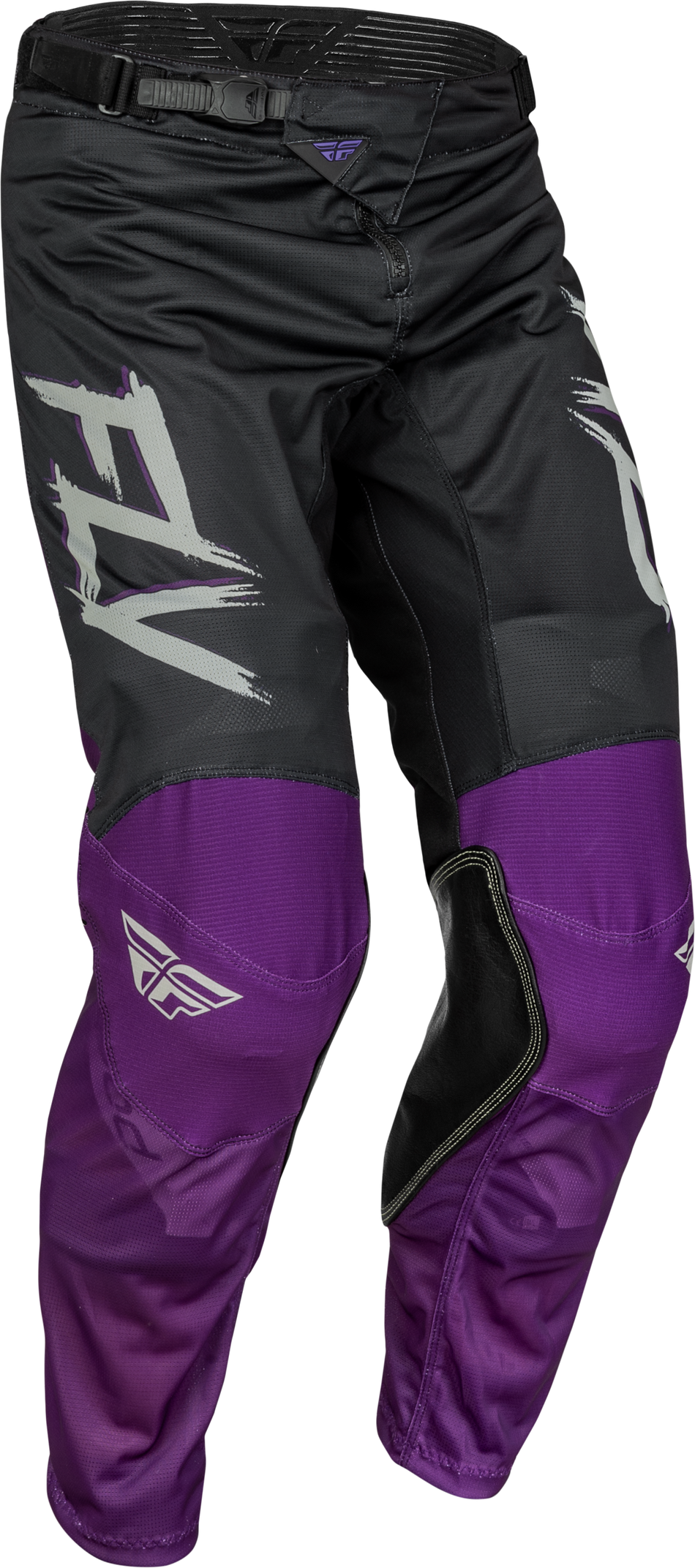 FLY RACING Kinetic Mesh Rave Pants Black/Purple/Silver Sz 34 377-32034