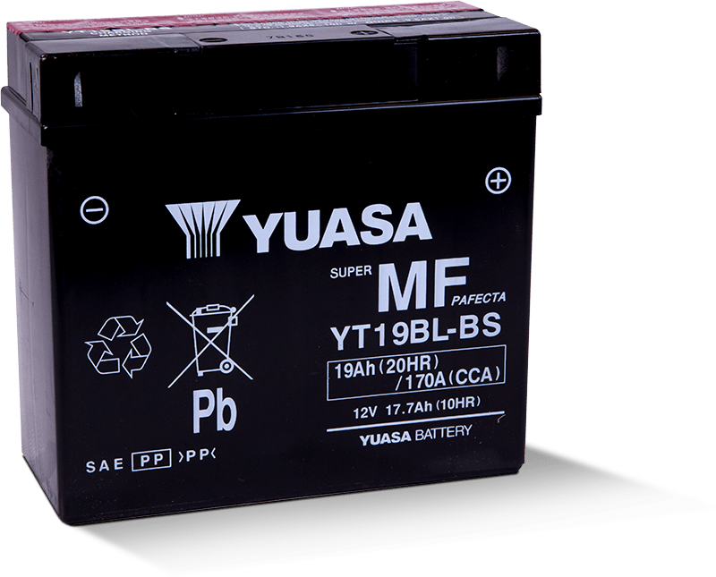 Yuasa YT19BL-BS Maintenance Free AGM 12 Volt Battery (Bottle Supplied) YUAM6219BL