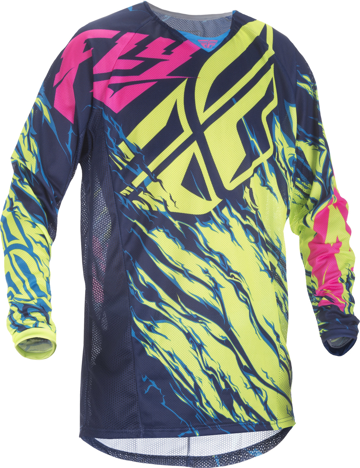 FLY RACING Kinetic Mesh Jersey Hi-Vis/Blue/Pink S 371-323S