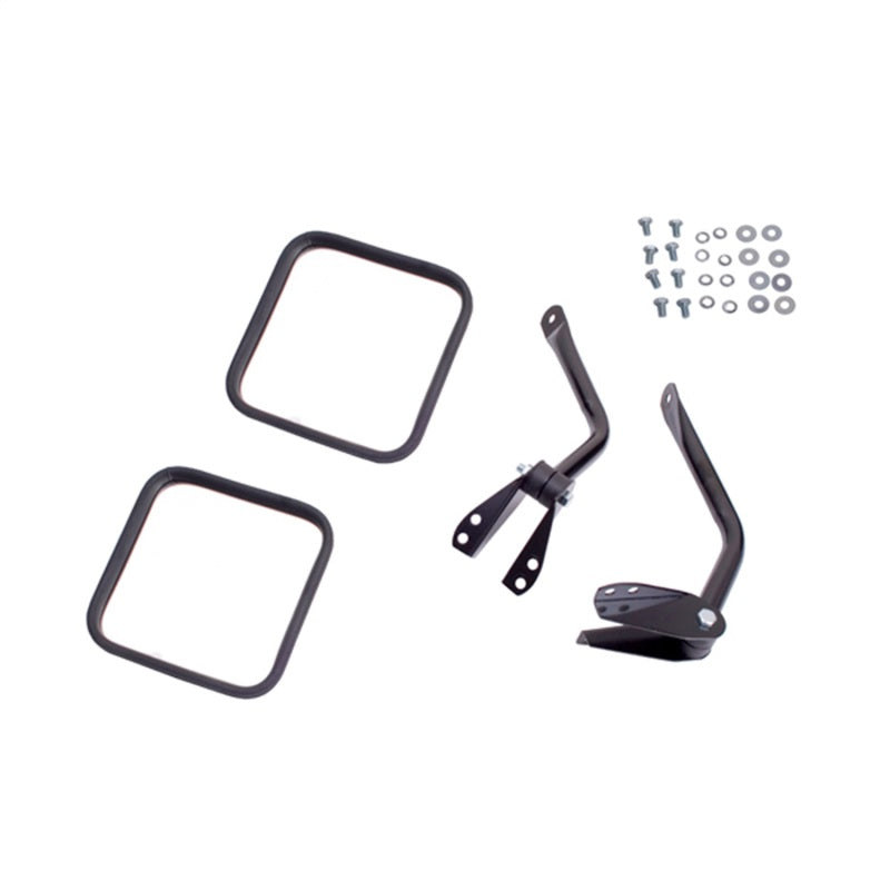 Omix Side Mirror Kit Black- 55-86 Jeep CJ Models 11001.11