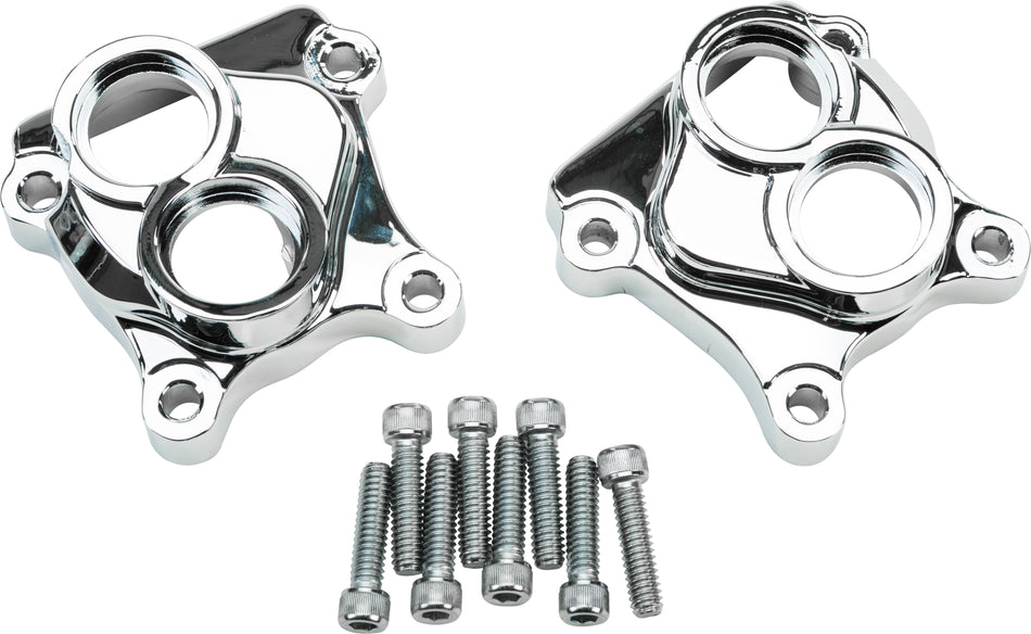 HARDDRIVE Twin Cam Tappet Cover Set Chrome 68-321