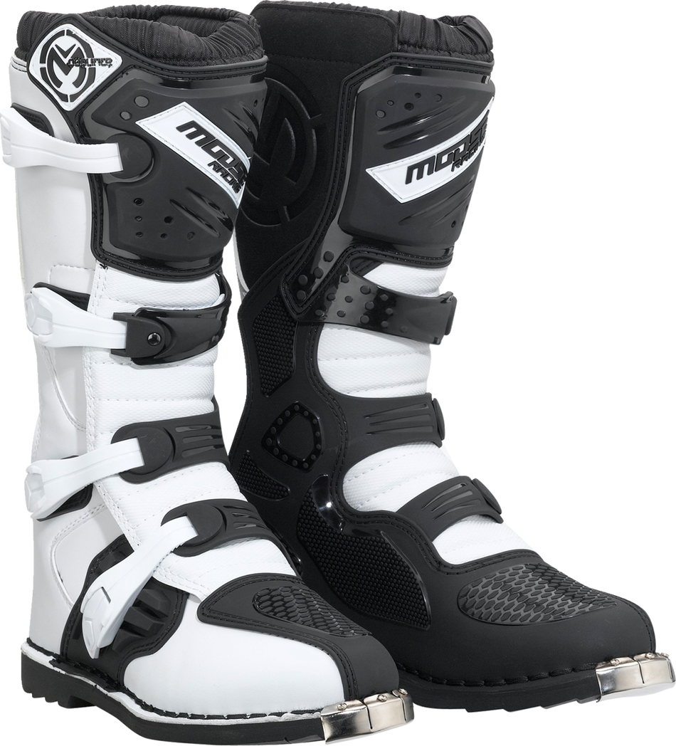 Botas clasificatorias MOOSE RACING - Negro/Blanco - Talla 10 3410-2602 